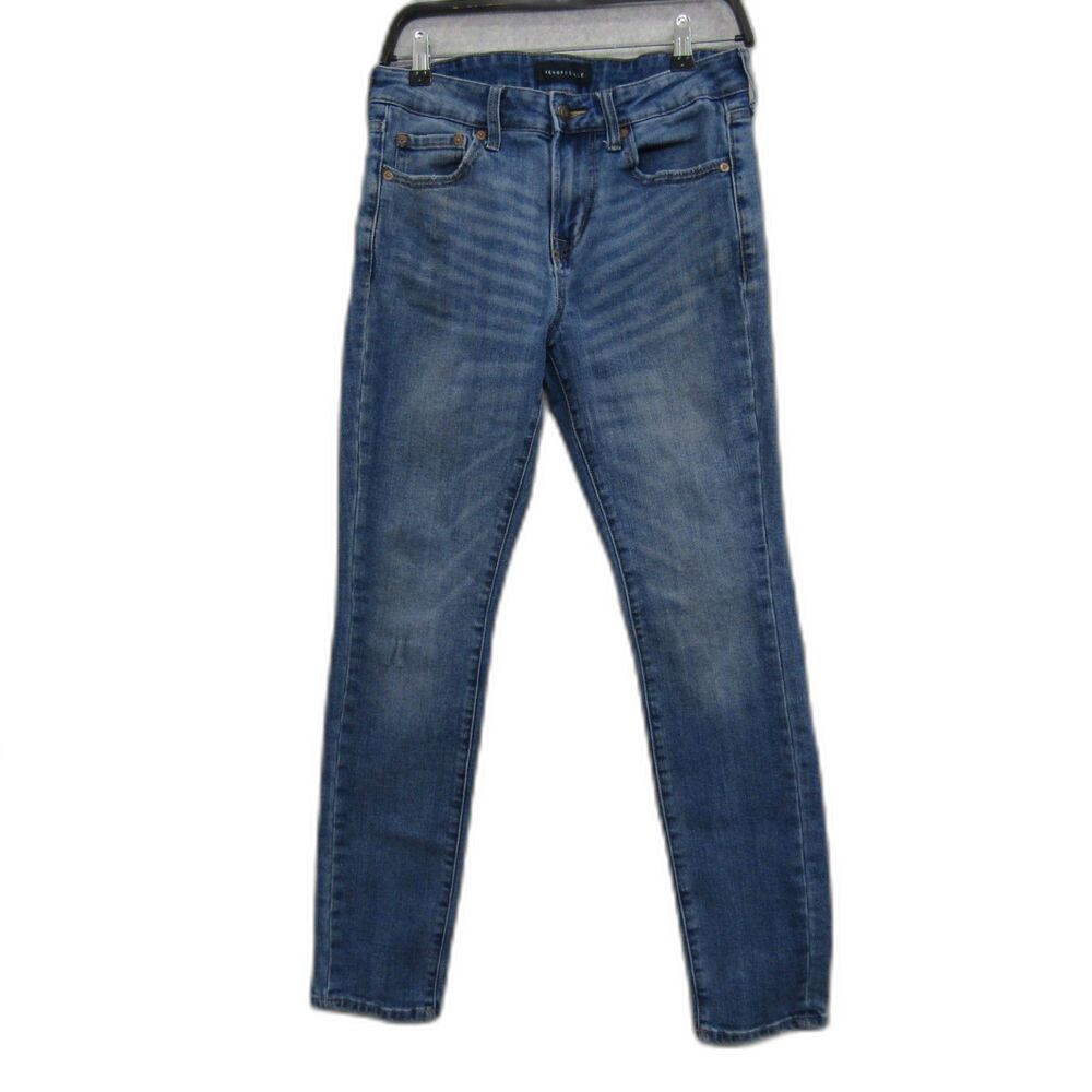Aeropostale Mens Jeans Blue Size 30/32 Mid Rise Denim Super Skinny Casual Preppy